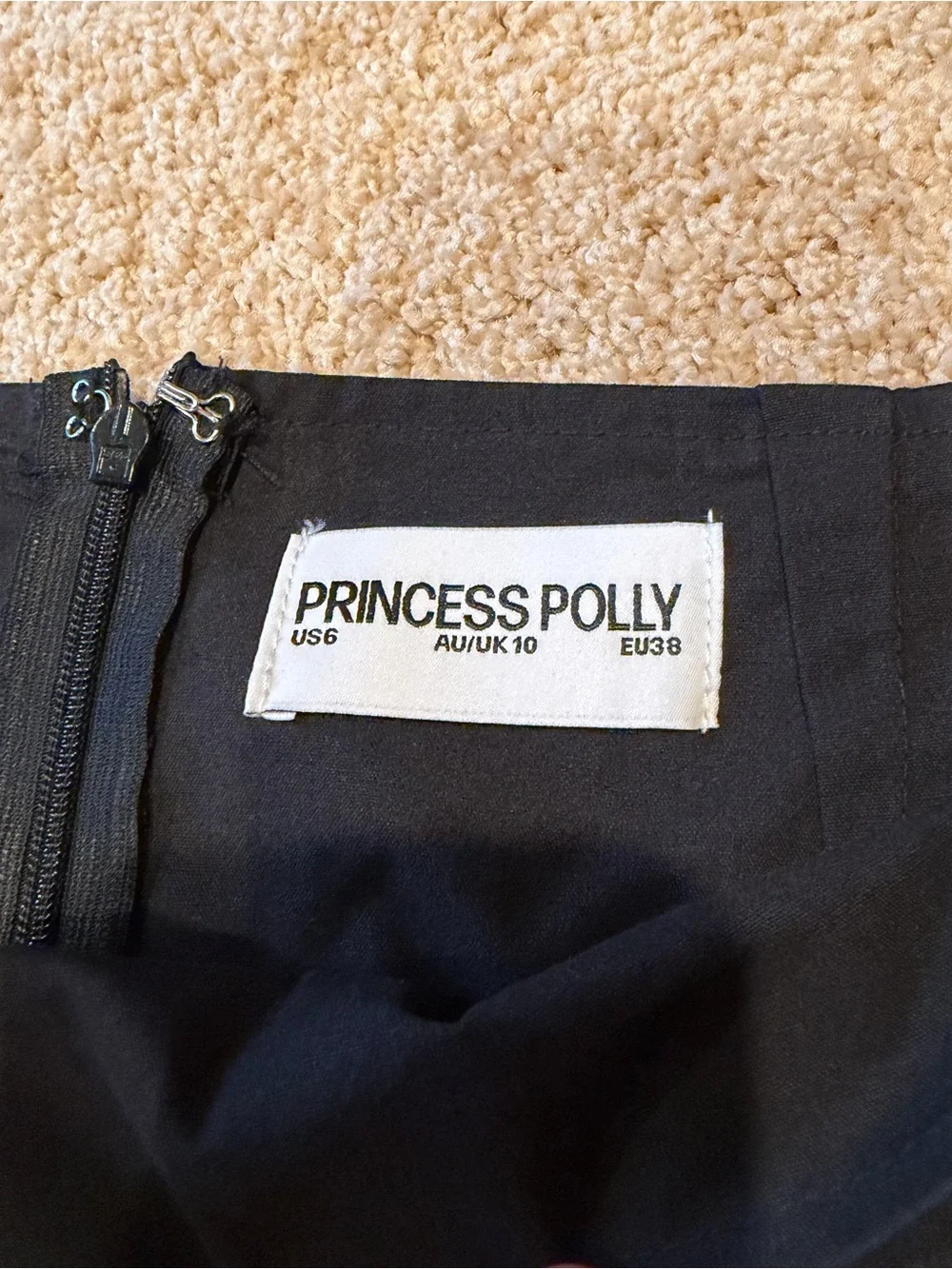 Princess Polly Black Mini Skort